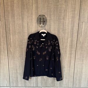 Zara Studio Limited Edition Flowy Sequined Shirt